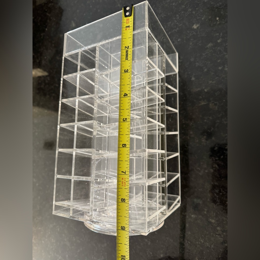 Clear Acrylic Lipstick/chapstick/makeup Rotating Organizer